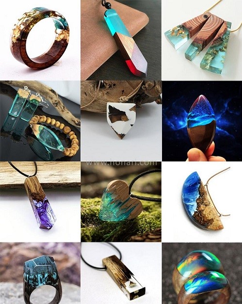 پکیج ترکیبی رنگ و رزین و زیورالات رزینی